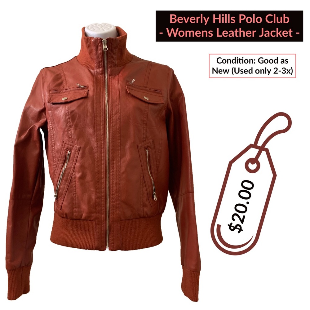 SALE!!! Beverly Hills Polo Club Leather Jacket
